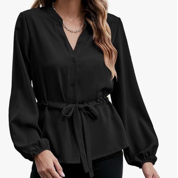 Belted blouse - Picture 2 of 2